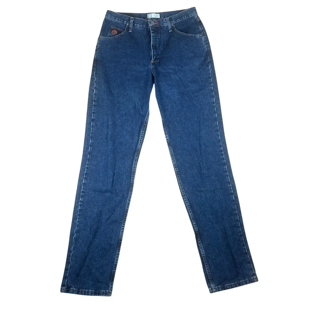 Wrangler Womens‎ 20X Calgary Original Rise Jeans Dark Wash Blue 13/14X36 W022XDV